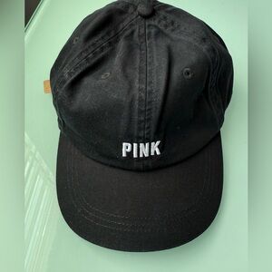 Victoria’s Secret NWT Black Hat with PINK Embroidered Logo